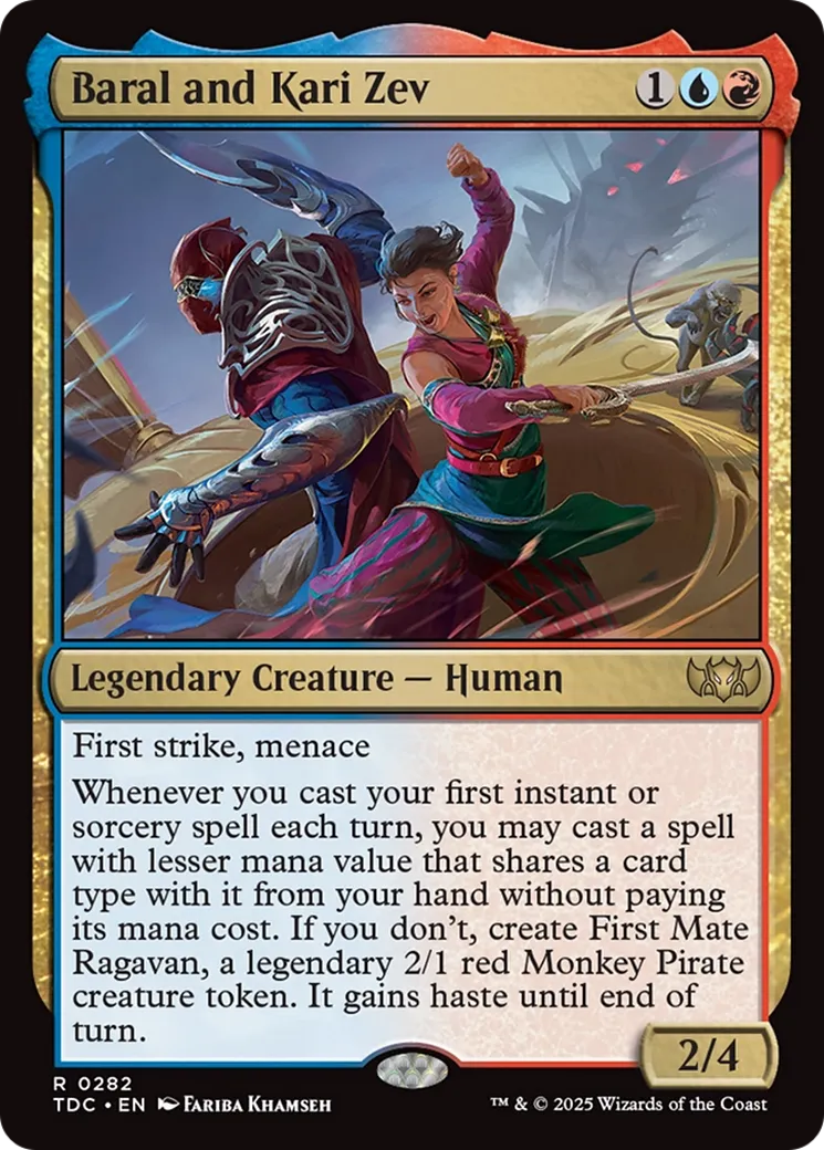 Baral et Kari Zev — Tarkir: Dragonstorm Commander — Magic: The Gathering