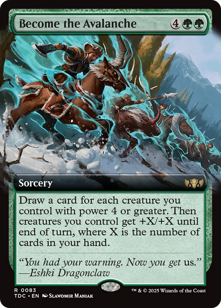Become the Avalanche — Tarkir: Dragonstorm Commander — Magic: The Gathering