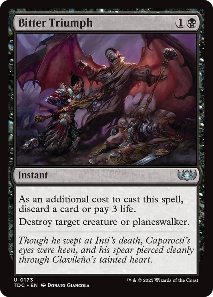 Triomphe amer — Tarkir: Dragonstorm Commander — Magic: The Gathering