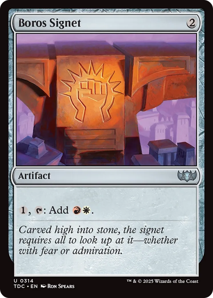 Cachet de Boros — Tarkir: Dragonstorm Commander — Magic: The Gathering