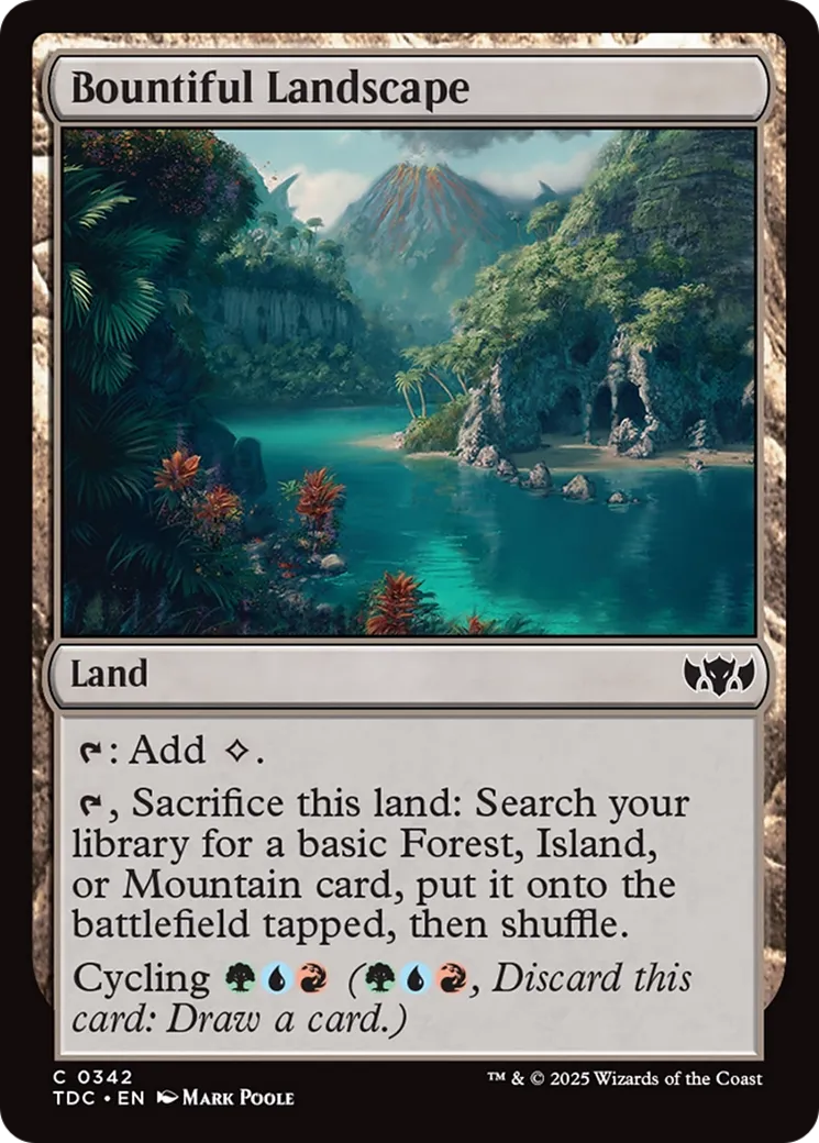 Paysage généreux — Tarkir: Dragonstorm Commander — Magic: The Gathering