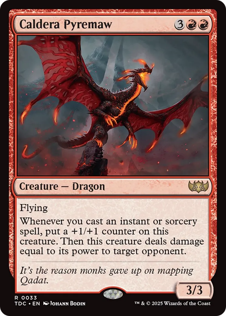 Pyrogueule de la caldera — Tarkir: Dragonstorm Commander — Magic: The Gathering