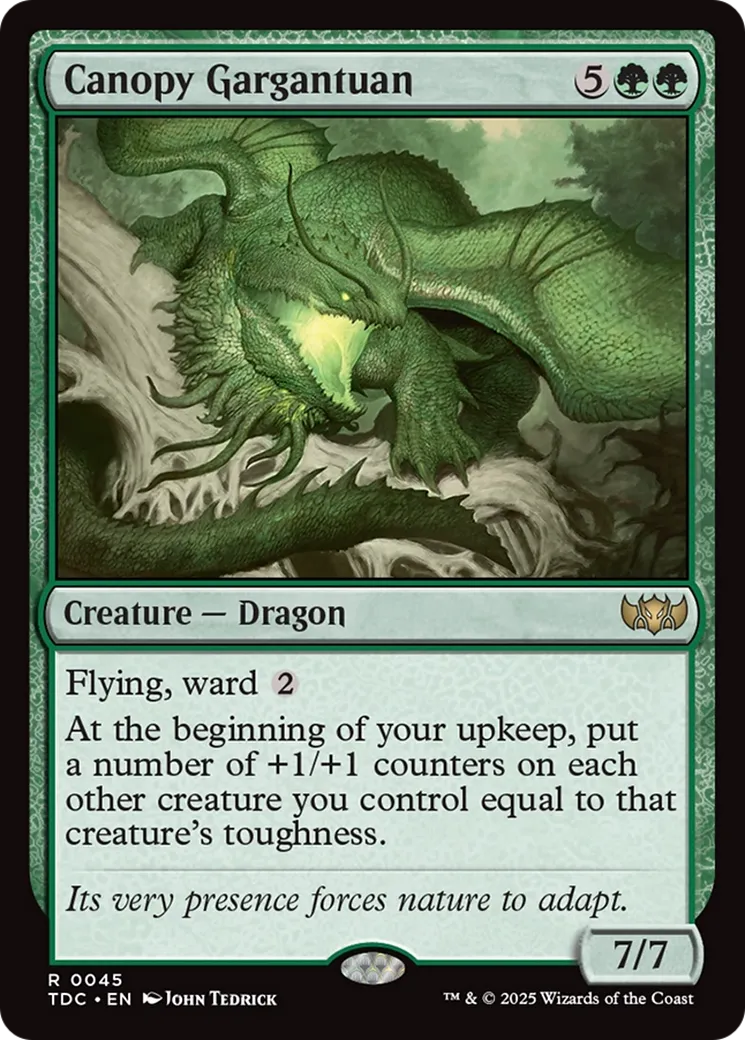 Canopy Gargantuan — Tarkir: Dragonstorm Commander — Magic: The Gathering
