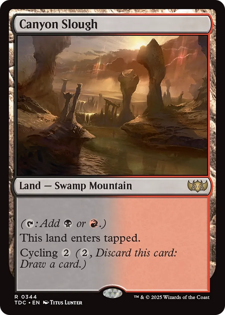 Canyon croupissant — Tarkir: Dragonstorm Commander — Magic: The Gathering