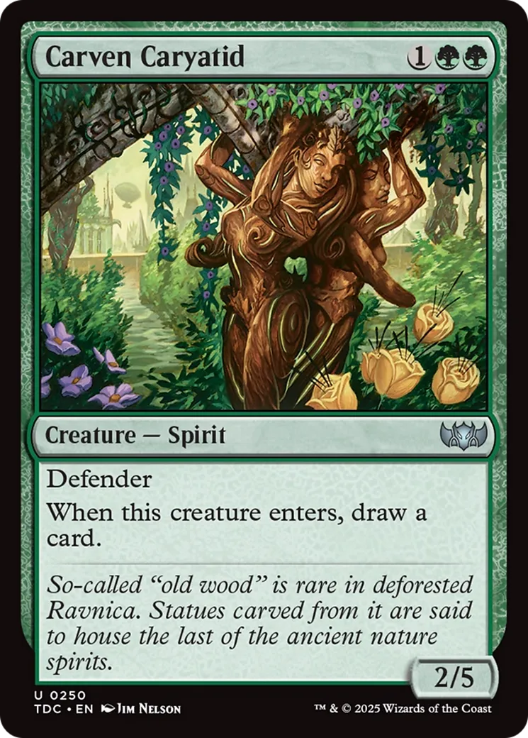 Carven Caryatid — Tarkir: Dragonstorm Commander — Magic: The Gathering
