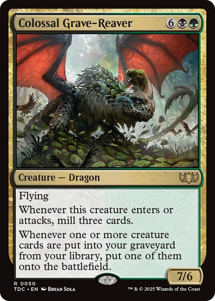 Colossal Grave-Reaver — Tarkir: Dragonstorm Commander — Magic: The Gathering