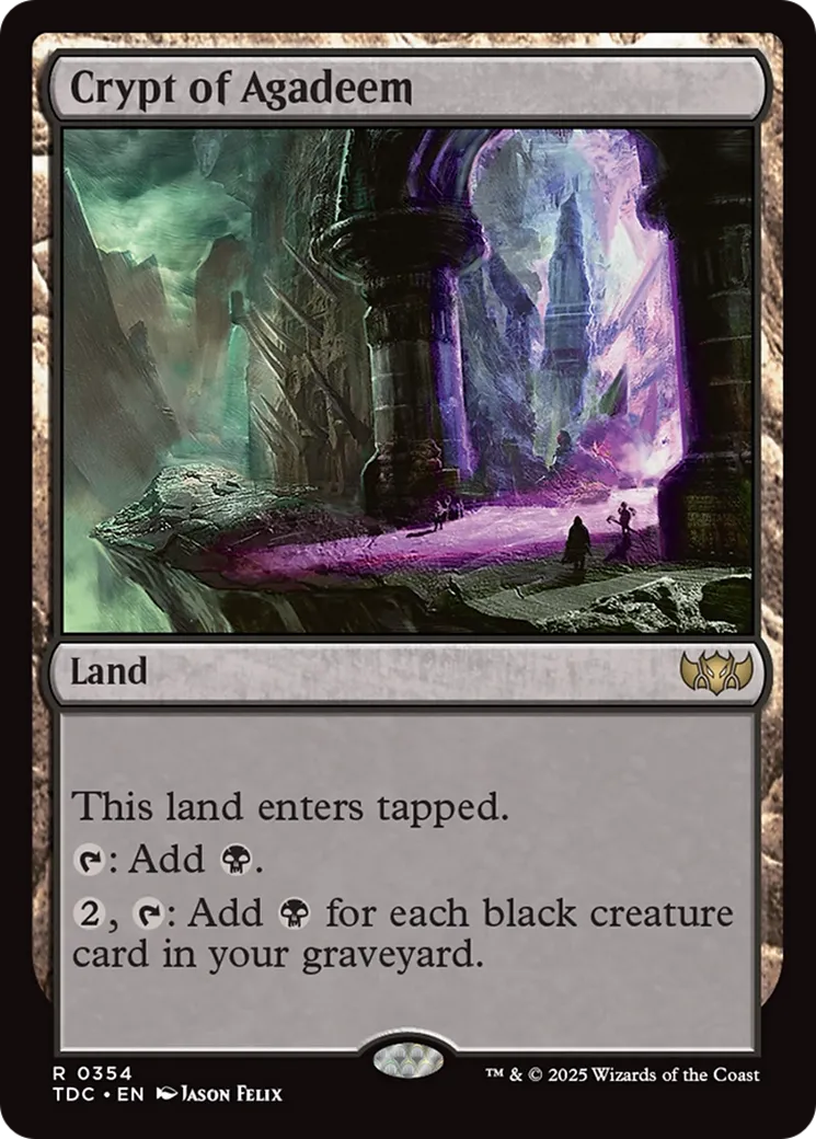 Crypte d'Agadeem — Tarkir: Dragonstorm Commander — Magic: The Gathering