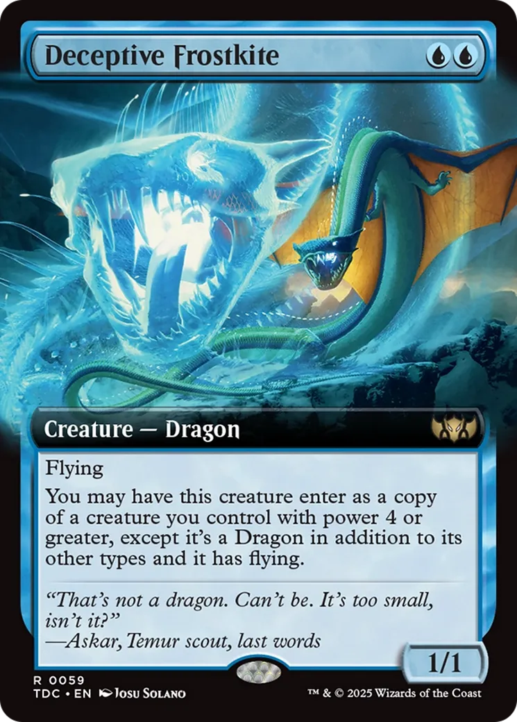 Deceptive Frostkite — Tarkir: Dragonstorm Commander — Magic: The Gathering