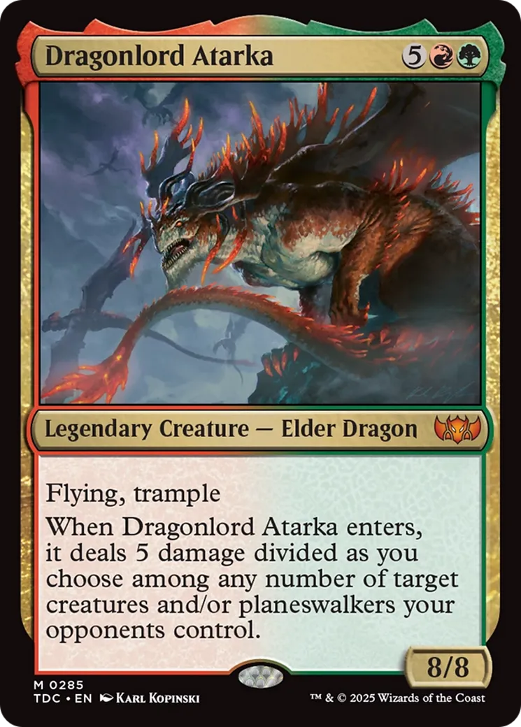 Atarka, seigneur-dragon — Tarkir: Dragonstorm Commander — Magic: The Gathering