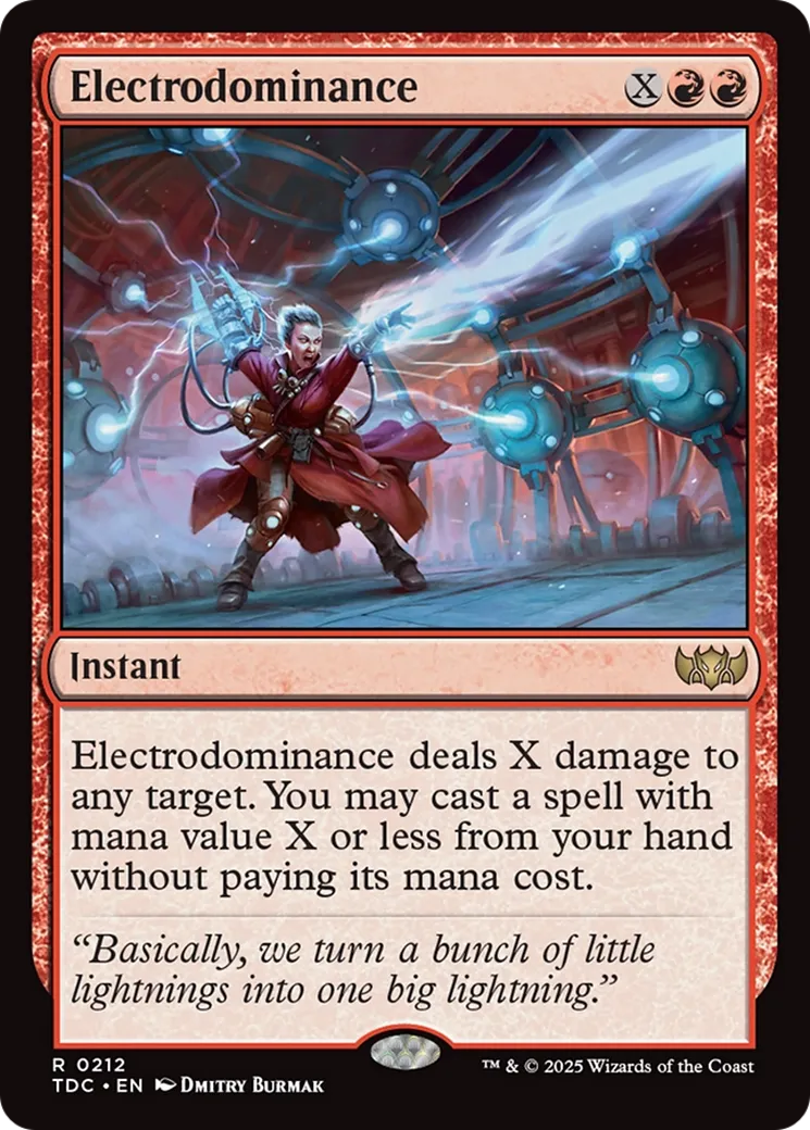 Electrodominance — Tarkir: Dragonstorm Commander — Magic: The Gathering