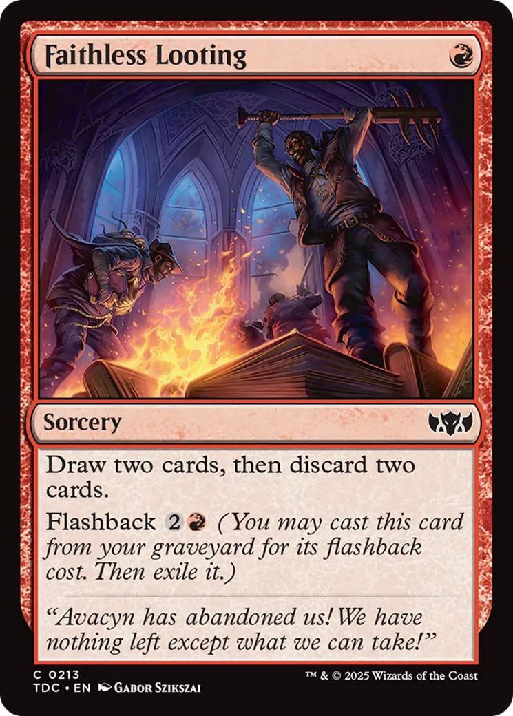 Pillage sans foi — Tarkir: Dragonstorm Commander — Magic: The Gathering