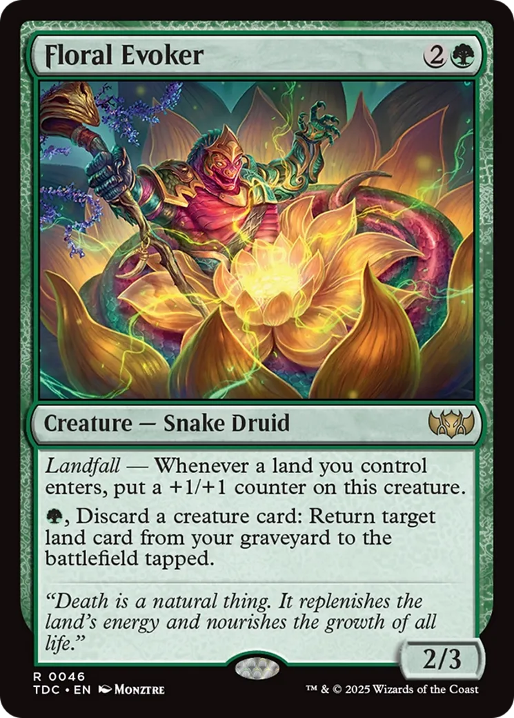 Évocateur floral — Tarkir: Dragonstorm Commander — Magic: The Gathering