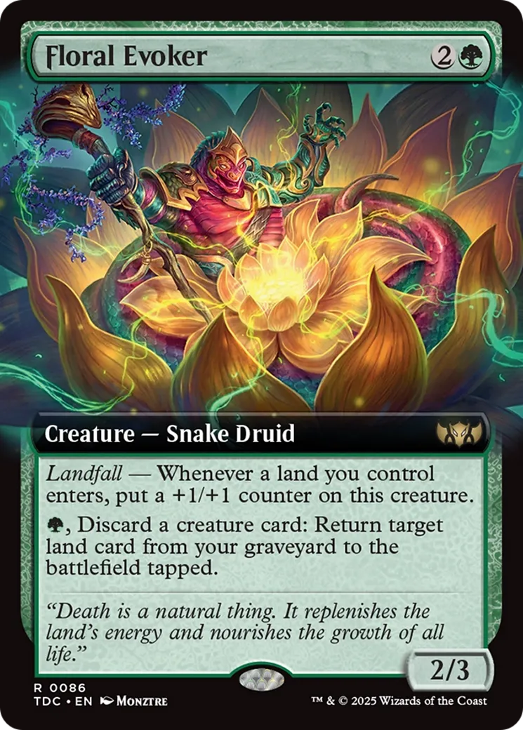 Évocateur floral — Tarkir: Dragonstorm Commander — Magic: The Gathering