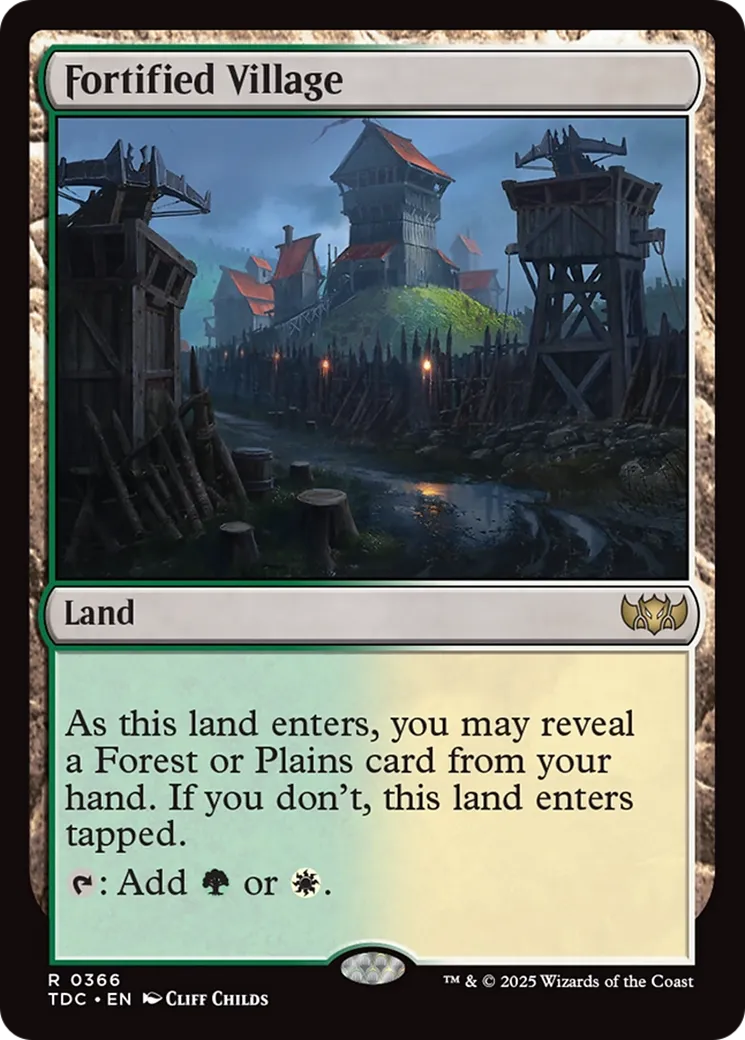 Village fortifié — Tarkir: Dragonstorm Commander — Magic: The Gathering