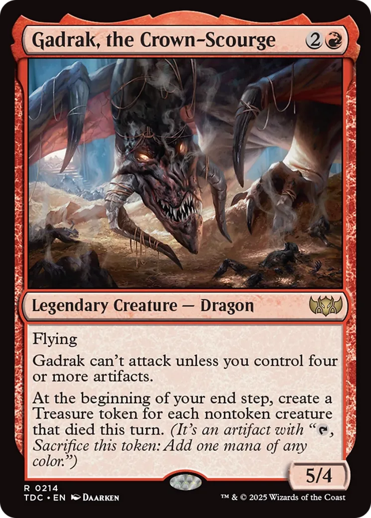 Gadrak, le fléau des couronnes — Tarkir: Dragonstorm Commander — Magic: The Gathering