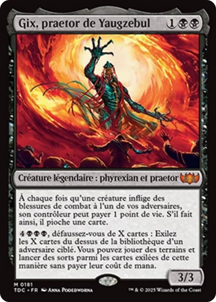 Gix, praetor de Yaugzebul — Tarkir: Dragonstorm Commander — Magic: The Gathering