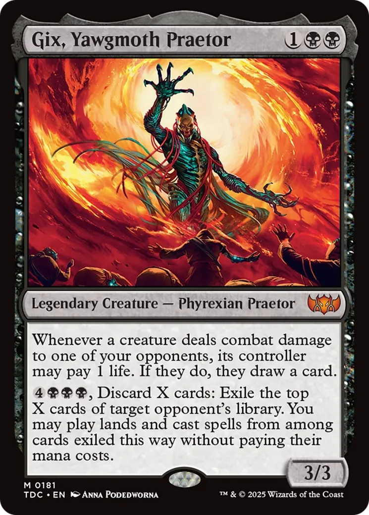 Gix, praetor de Yaugzebul — Tarkir: Dragonstorm Commander — Magic: The Gathering