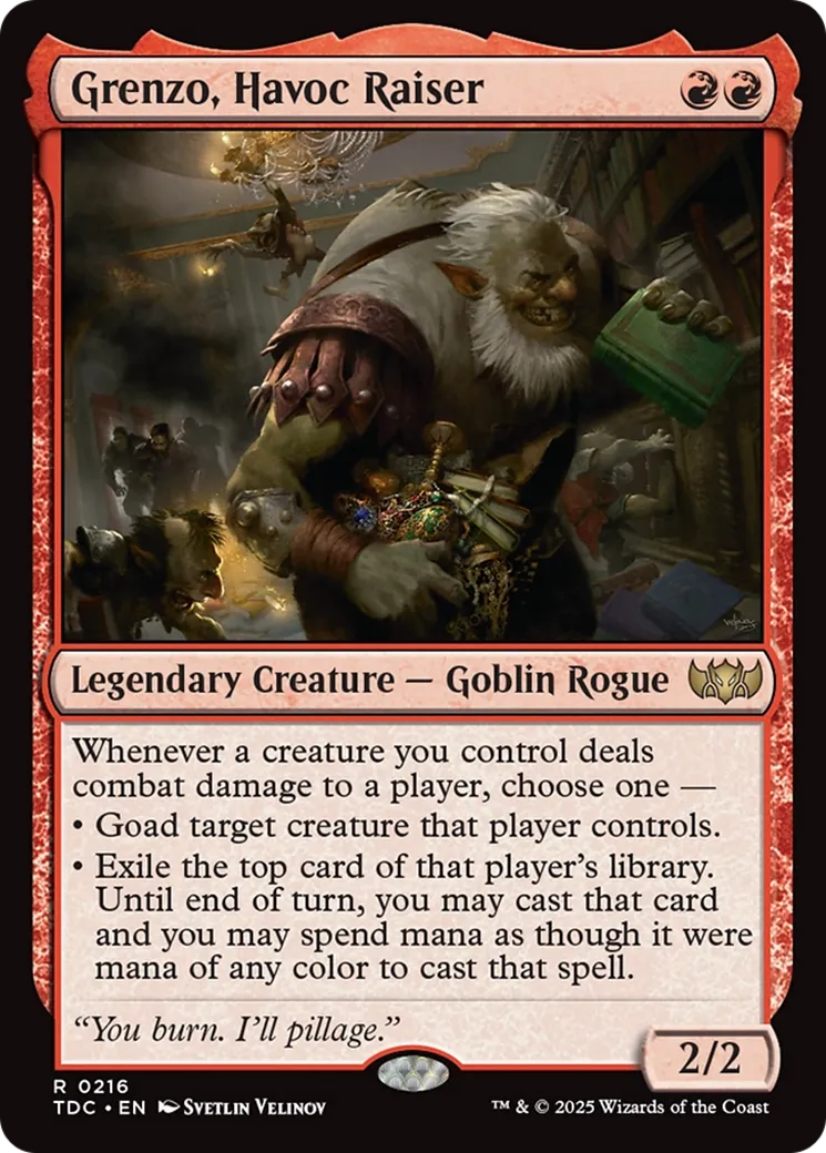 Grenzo, Havoc Raiser — Tarkir: Dragonstorm Commander — Magic: The Gathering