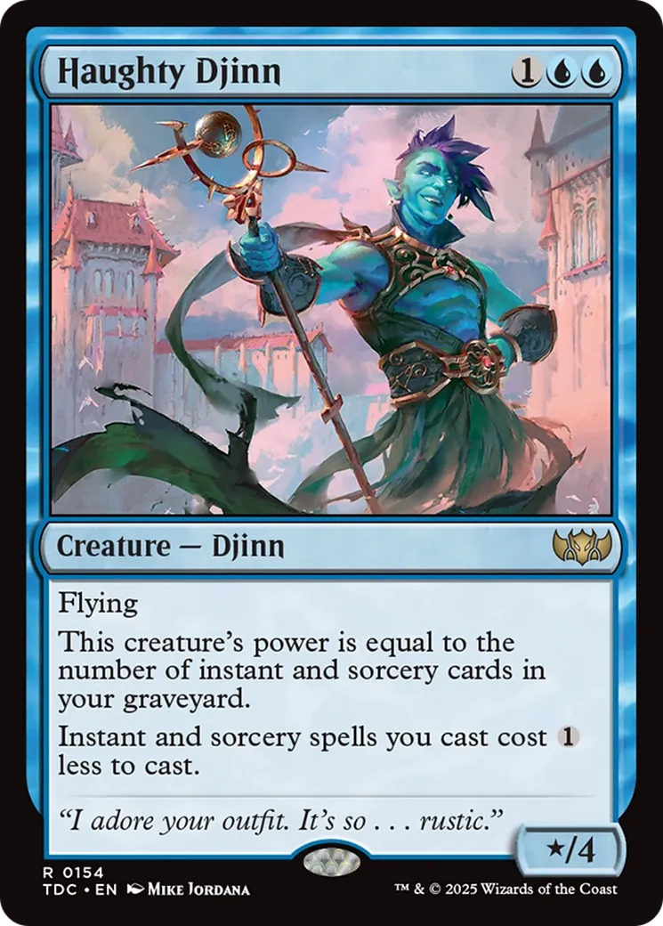 Haughty Djinn — Tarkir: Dragonstorm Commander — Magic: The Gathering