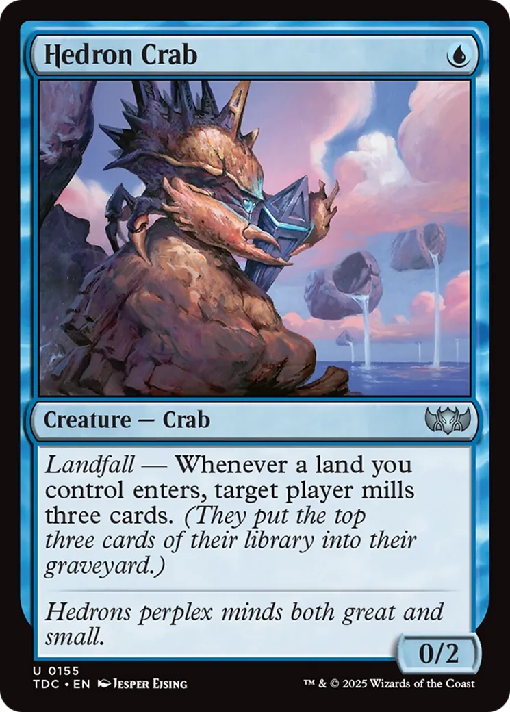Hedron Crab — Tarkir: Dragonstorm Commander — Magic: The Gathering