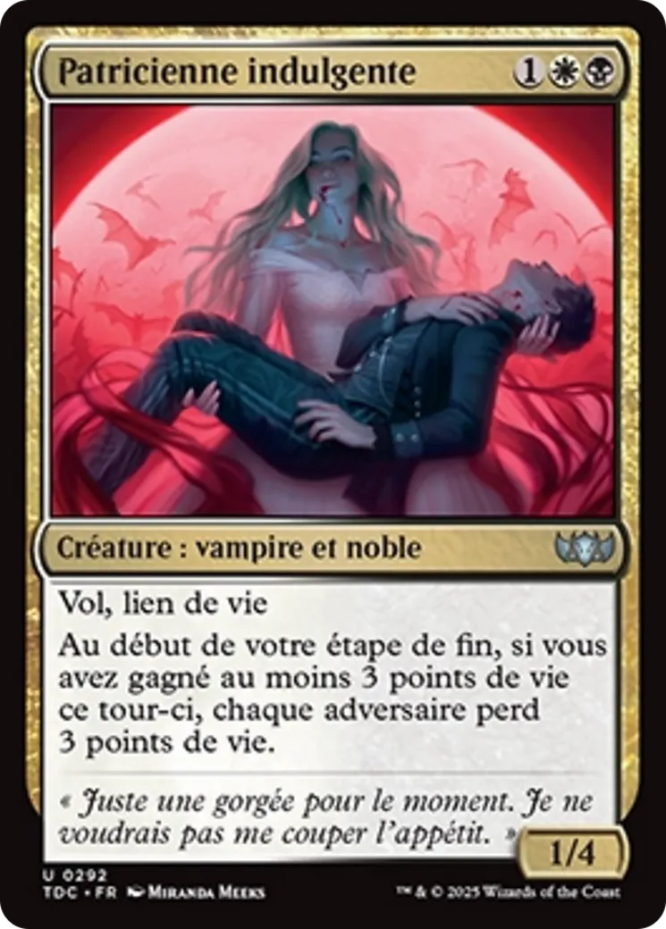 Patricienne indulgente — Tarkir: Dragonstorm Commander — Magic: The Gathering