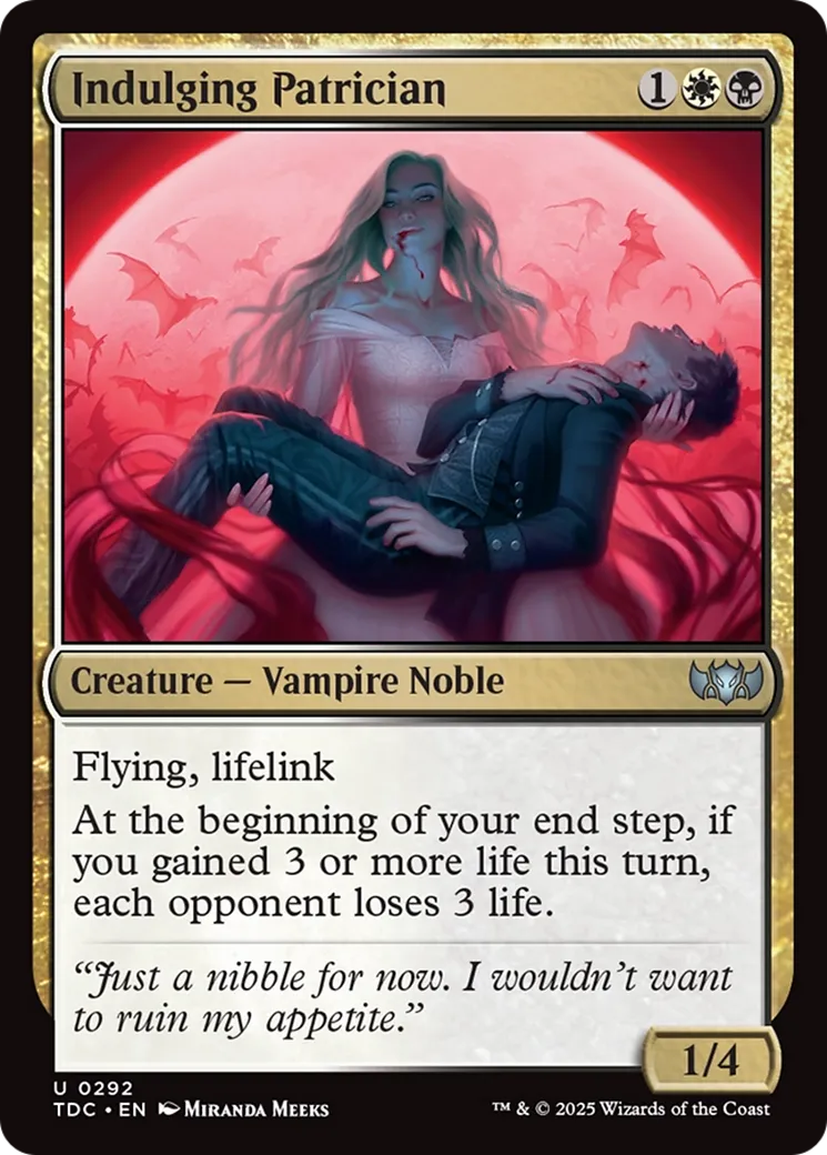 Patricienne indulgente — Tarkir: Dragonstorm Commander — Magic: The Gathering