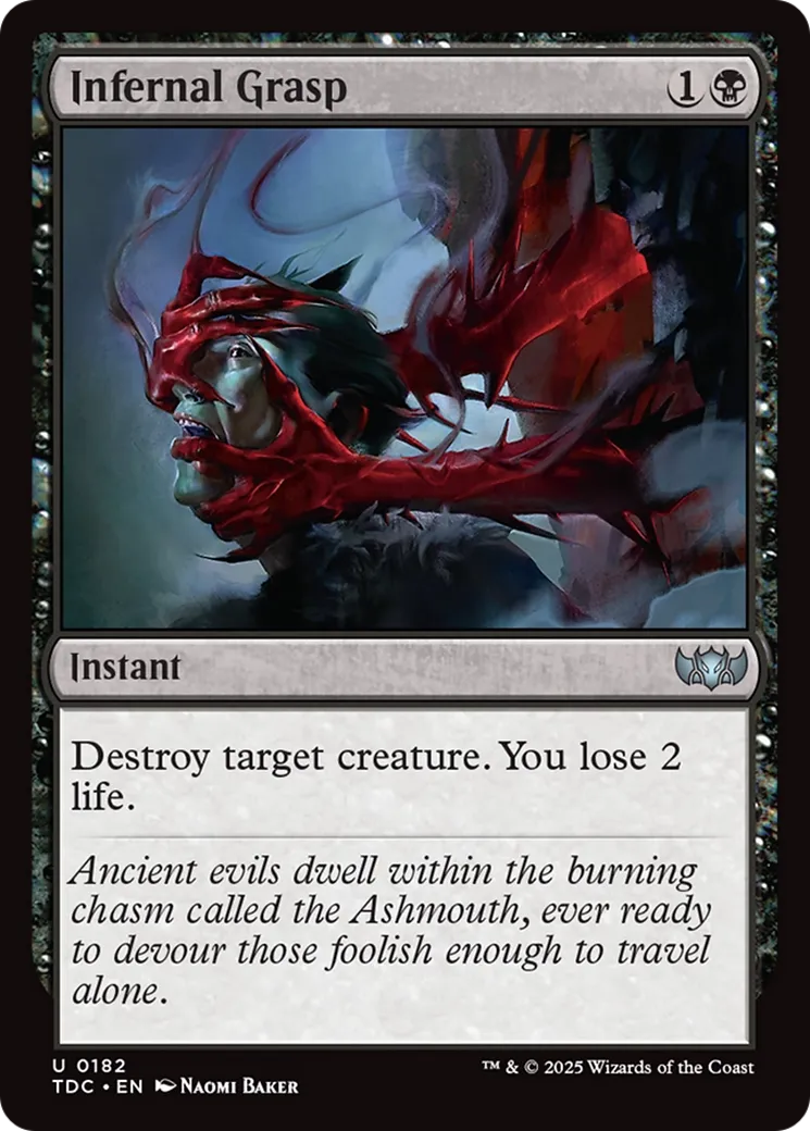 Infernal Grasp — Tarkir: Dragonstorm Commander — Magic: The Gathering