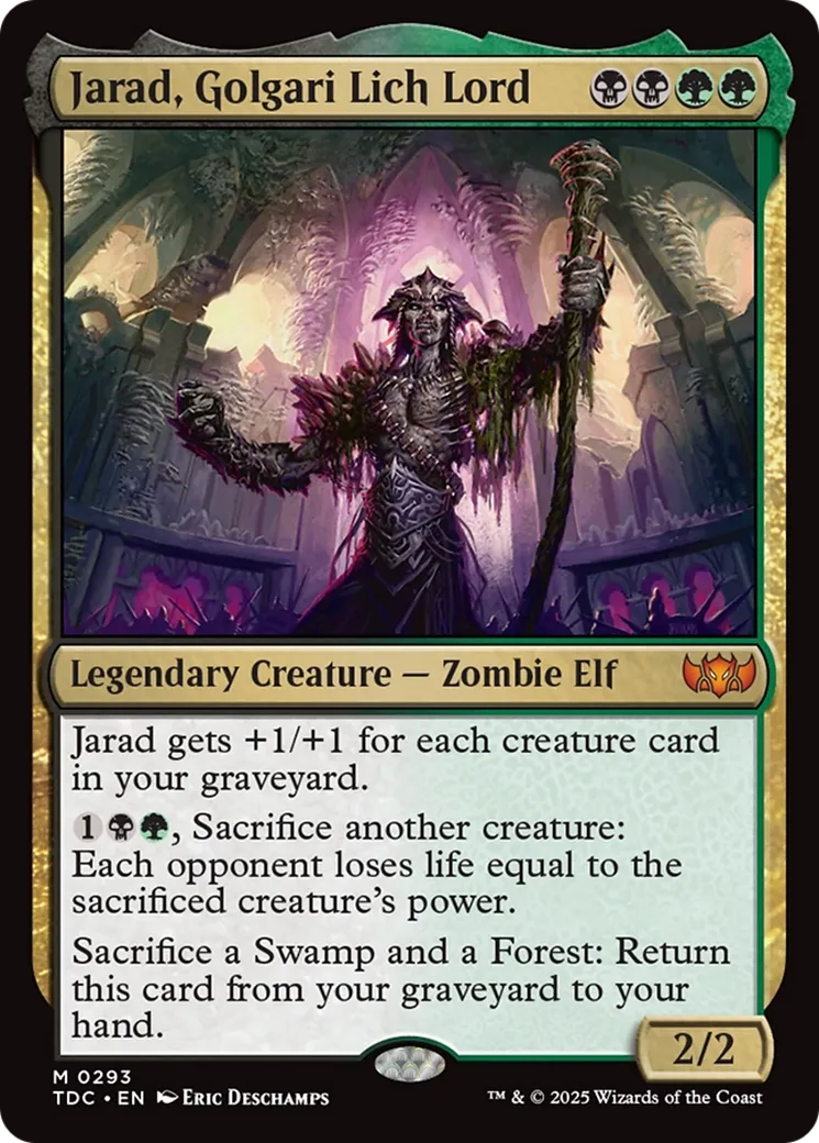 Jarad, Golgari Lich Lord — Tarkir: Dragonstorm Commander — Magic: The Gathering