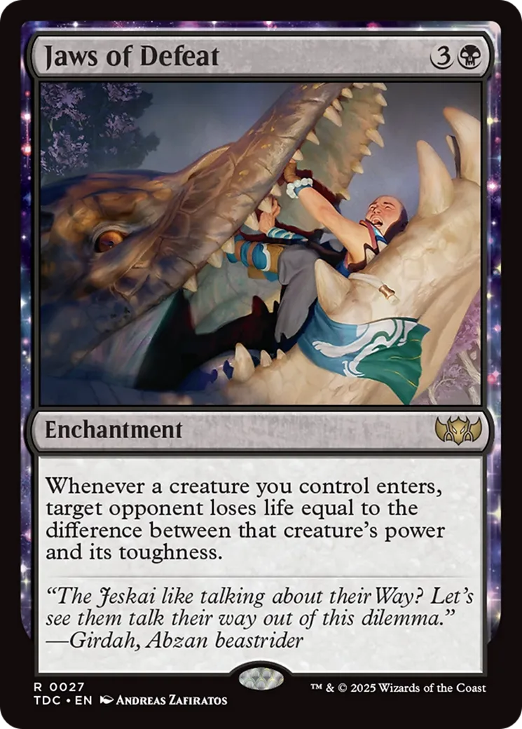 Jaws of Defeat — Tarkir: Dragonstorm Commander — Magic: The Gathering