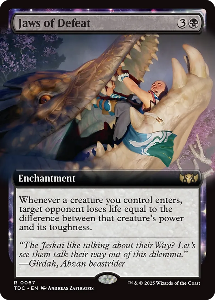 Jaws of Defeat — Tarkir: Dragonstorm Commander — Magic: The Gathering