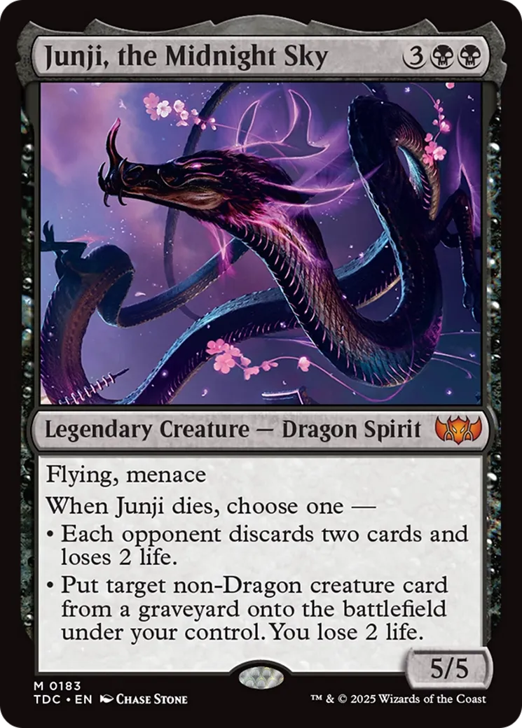 Junji, le ciel de minuit — Tarkir: Dragonstorm Commander — Magic: The Gathering