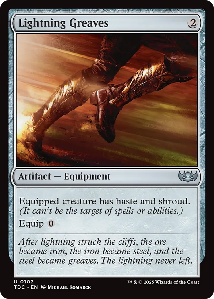 Lightning Greaves — Tarkir: Dragonstorm Commander — Magic: The Gathering