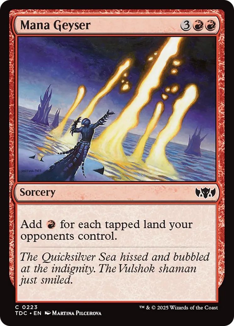 Geyser de mana — Tarkir: Dragonstorm Commander — Magic: The Gathering
