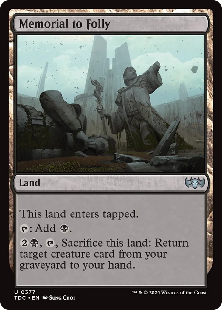 Mémorial à la folie — Tarkir: Dragonstorm Commander — Magic: The Gathering