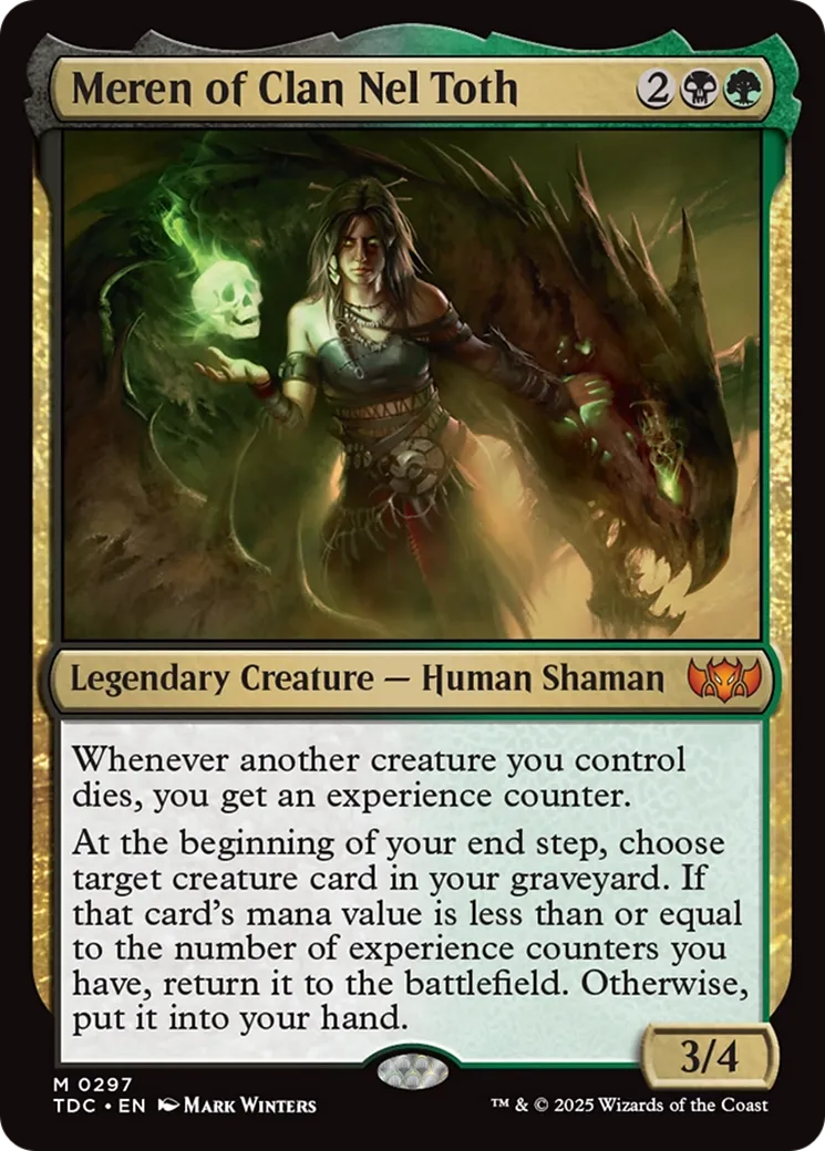 Meren of Clan Nel Toth — Tarkir: Dragonstorm Commander — Magic: The Gathering