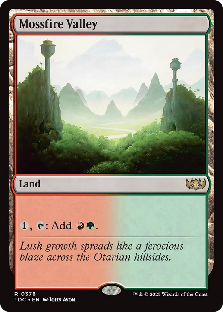 Vallée de Moussefeu — Tarkir: Dragonstorm Commander — Magic: The Gathering