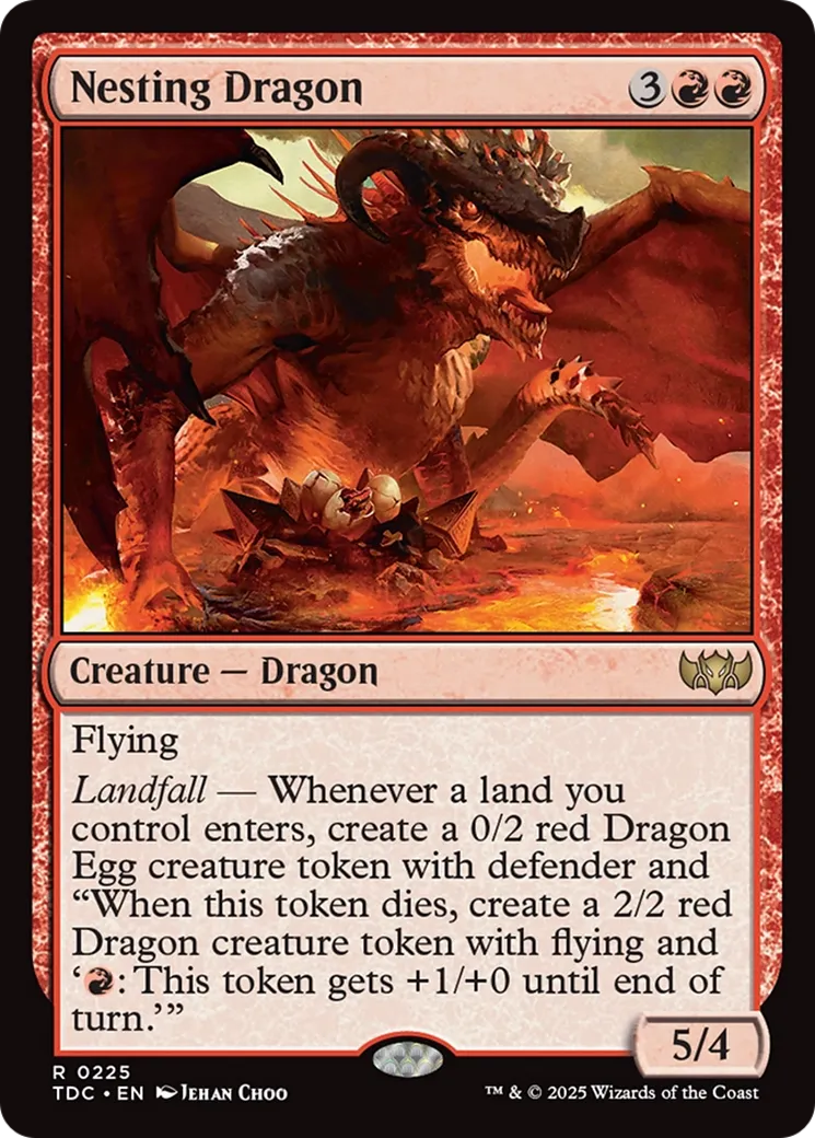 Dragonne nidifiante — Tarkir: Dragonstorm Commander — Magic: The Gathering