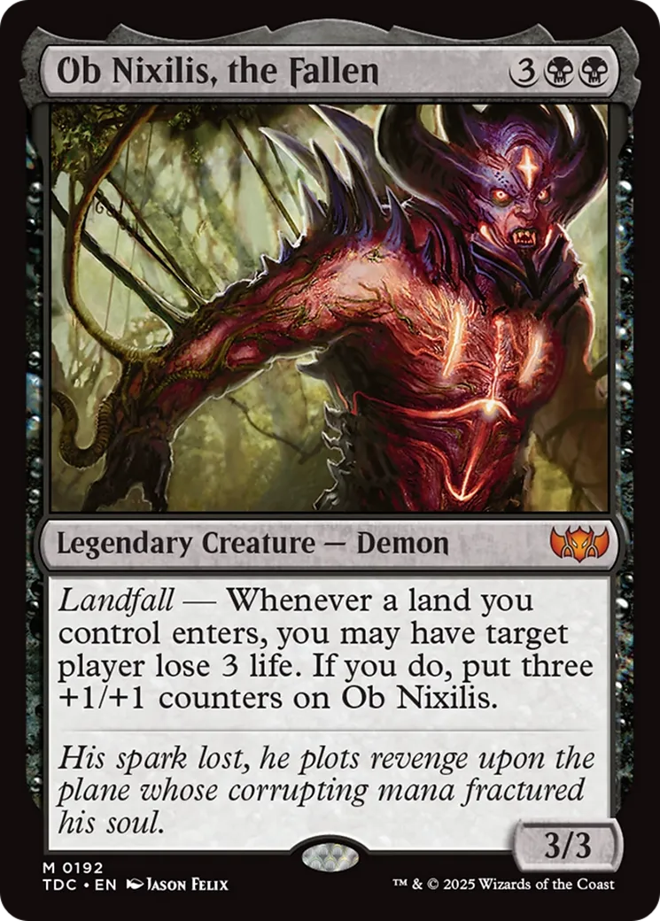 Ob Nixilis, le Déchu — Tarkir: Dragonstorm Commander — Magic: The Gathering