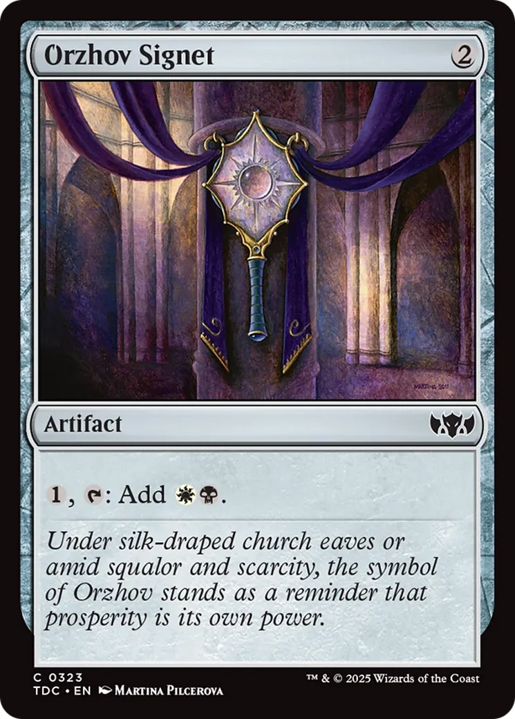 Cachet d'Orzhov — Tarkir: Dragonstorm Commander — Magic: The Gathering