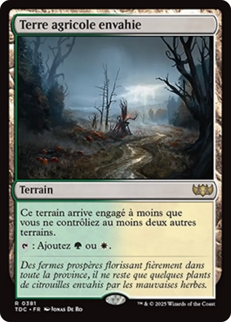 Terre agricole envahie — Tarkir: Dragonstorm Commander — Magic: The Gathering