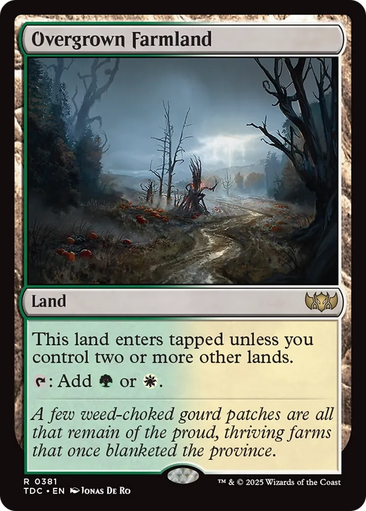 Overgrown Farmland — Tarkir: Dragonstorm Commander — Magic: The Gathering