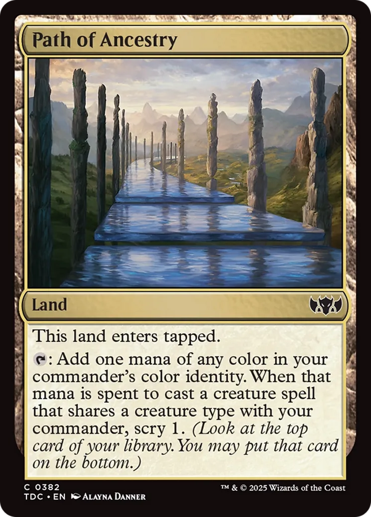 Path of Ancestry — Tarkir: Dragonstorm Commander — Magic: The Gathering
