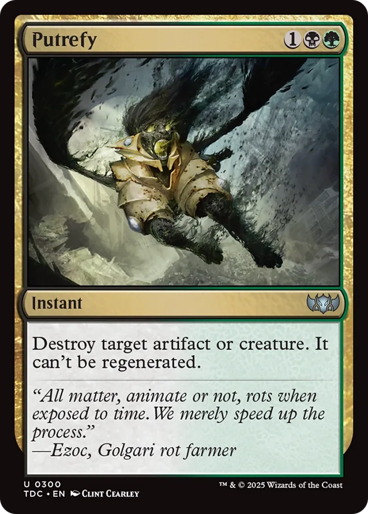 Putrefy — Tarkir: Dragonstorm Commander — Magic: The Gathering