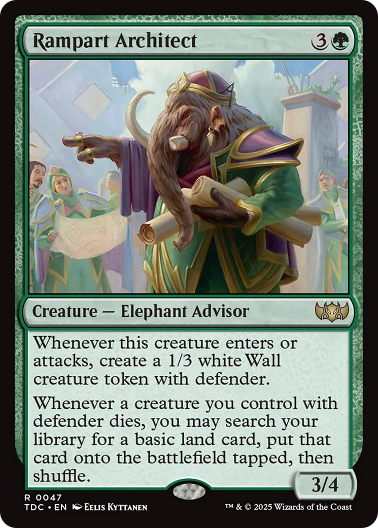 Architecte de rempart — Tarkir: Dragonstorm Commander — Magic: The Gathering