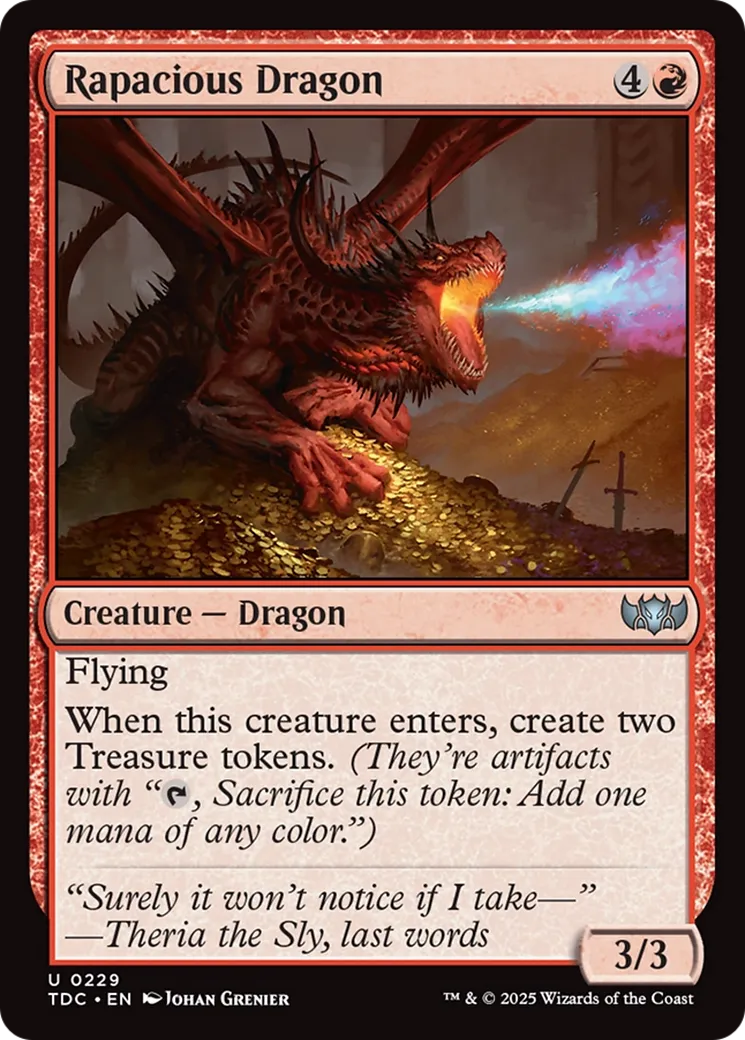 Dragon insatiable — Tarkir: Dragonstorm Commander — Magic: The Gathering