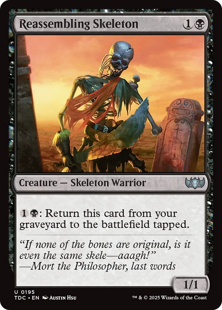Squelette réassemblable — Tarkir: Dragonstorm Commander — Magic: The Gathering