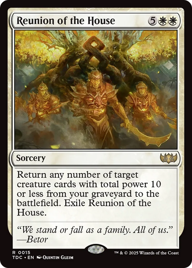 Reunion of the House — Tarkir: Dragonstorm Commander — Magic: The Gathering