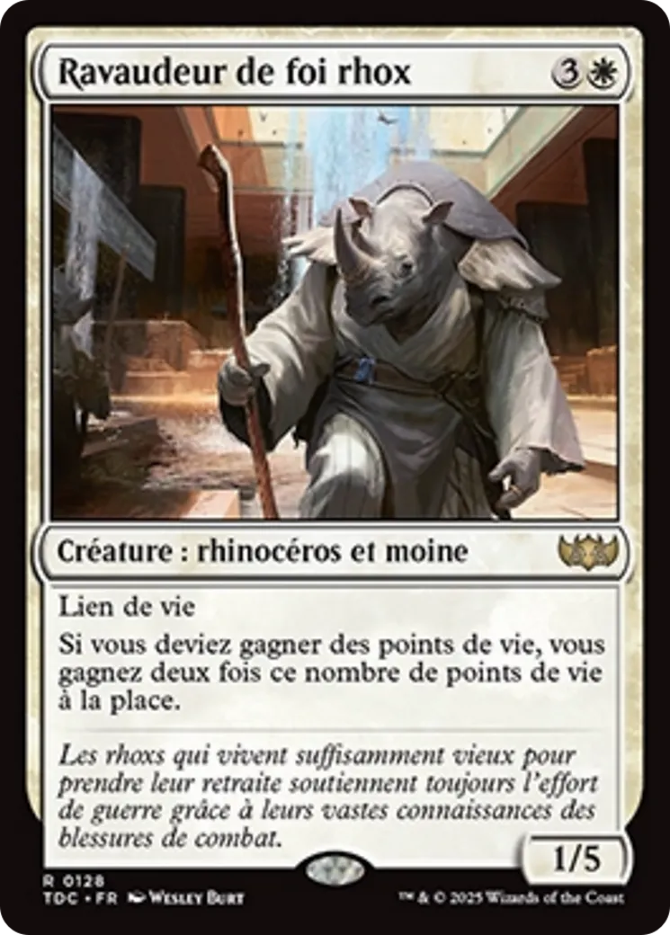 Ravaudeur de foi rhox — Tarkir: Dragonstorm Commander — Magic: The Gathering
