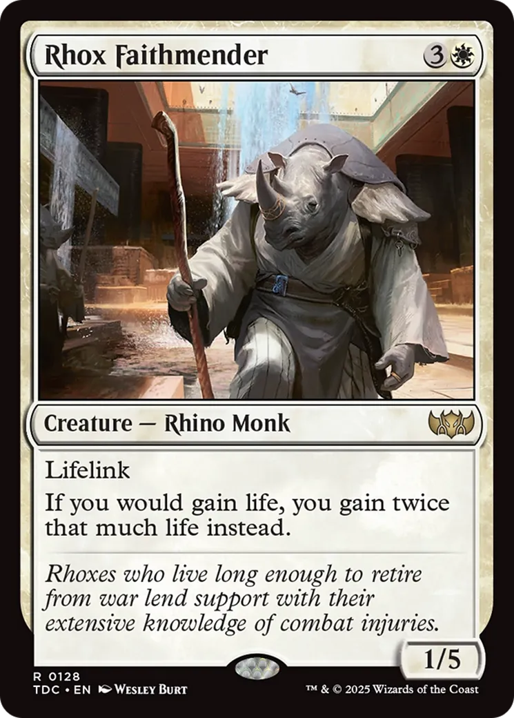 Rhox Faithmender — Tarkir: Dragonstorm Commander — Magic: The Gathering