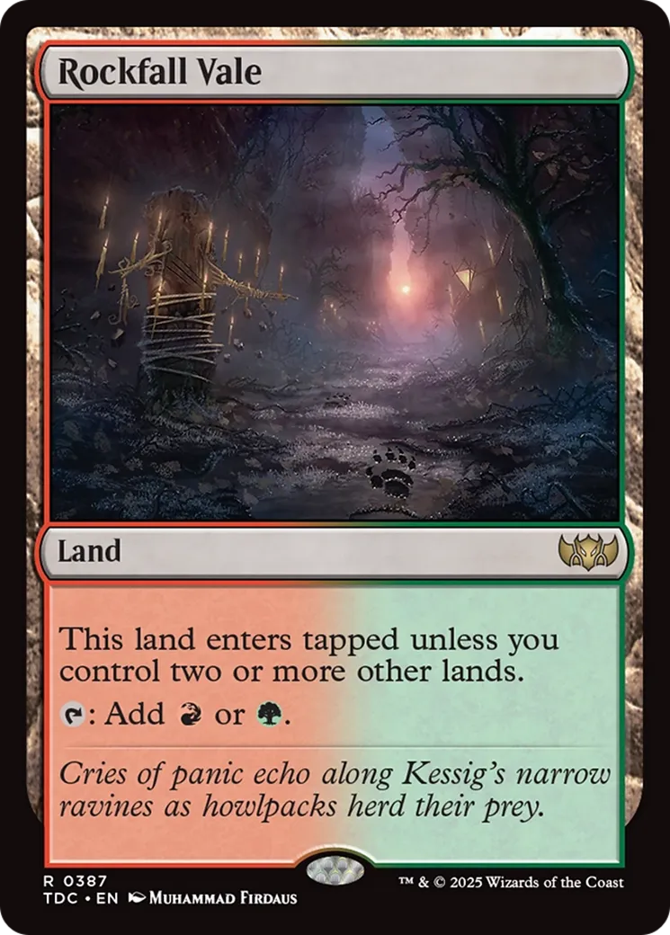 Val de Rocheruine — Tarkir: Dragonstorm Commander — Magic: The Gathering